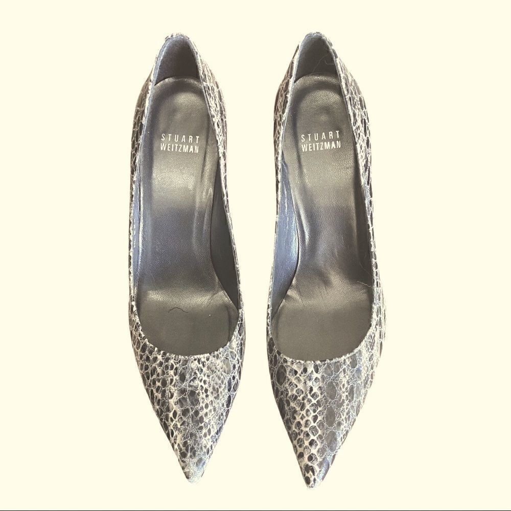 HOST PICK - Stuart Weitzman Python Embossed Leath… - image 2